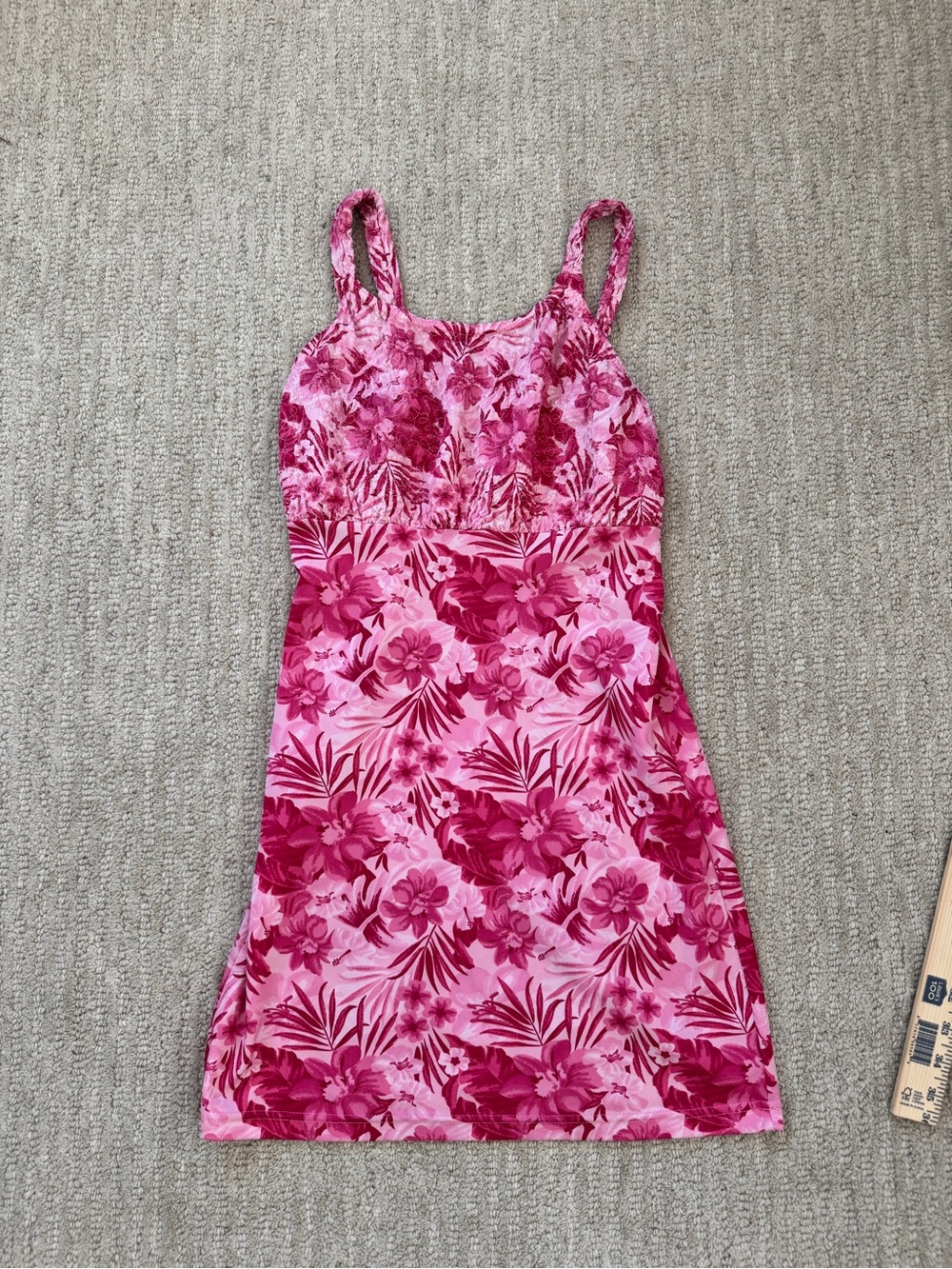 Pink Floral Chemise Slip